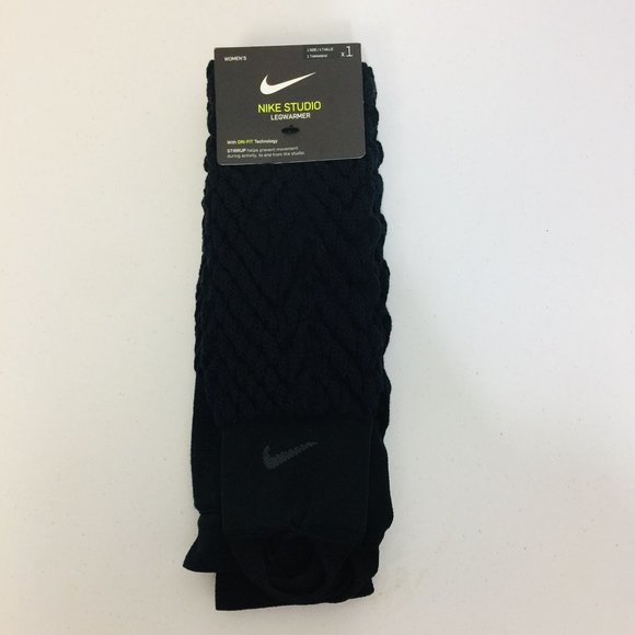 Nike Accessories Nike Studio Womens Black Leg Warmers With Stirrups